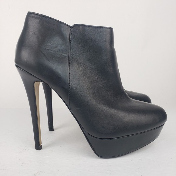 Aldo Women's High Heel Platform Leather Bootie Size 8.5 - Picture 6 of 16